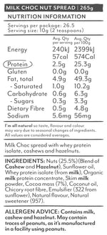 Vitawerx Protein Nut Spread, Milk Choc — pack (2)