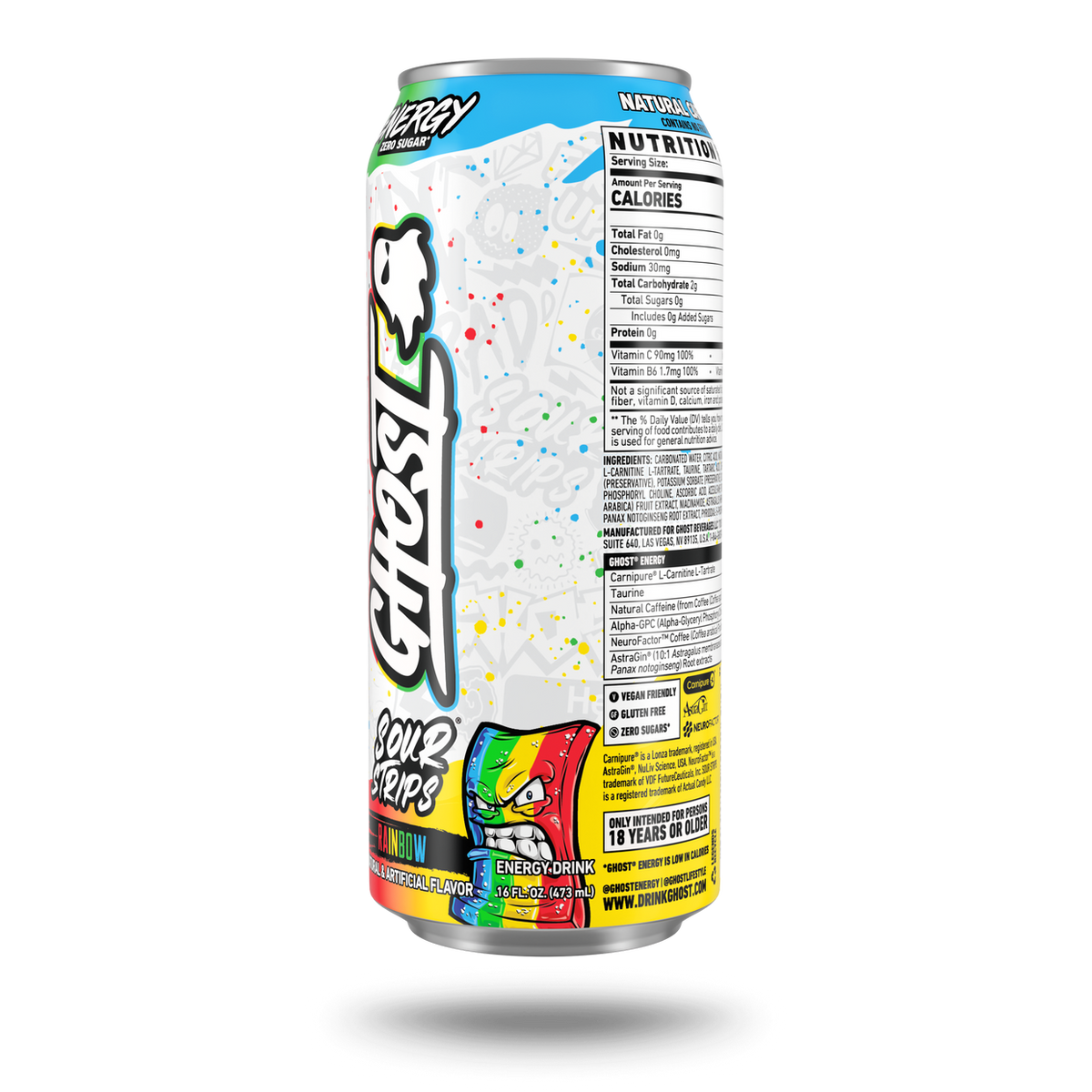 Ghost Energy Sour Strip 500ml back