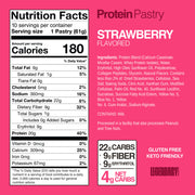Legendary Foods Protein Pastry Strawberry nutrition panel