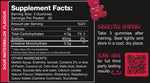 Swoleys Sour Creatine Gummy Bears Watermelon (30 Serves) nutrition panel