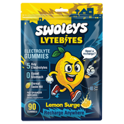 Swoleys LyteBites Electrolyte Gummies Lemon Surge front, NZ Supps