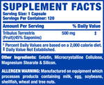 Ronnie Coleman Tribulus XS (120 Serves) nutrition panel