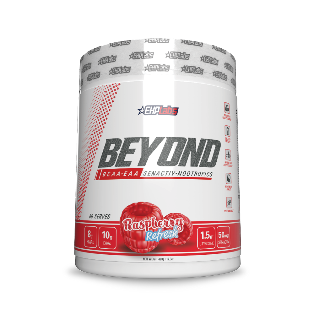 EHPlabs Beyond BCAA+EAA Raspberry Refresh front