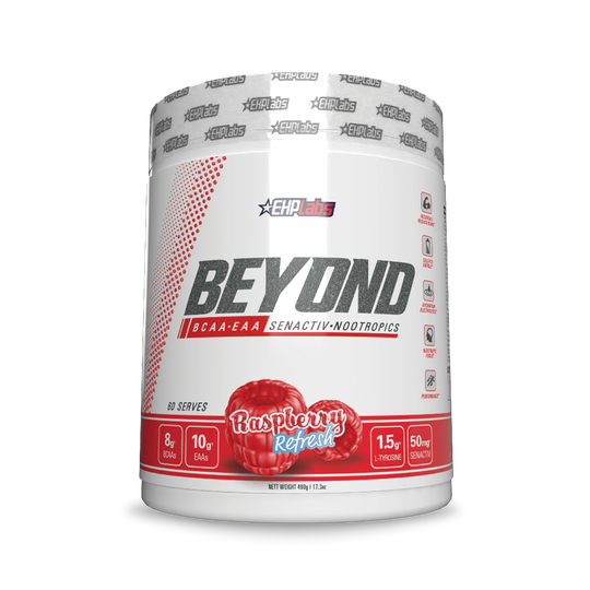 EHPlabs Beyond BCAA+EAA Raspberry Refresh front