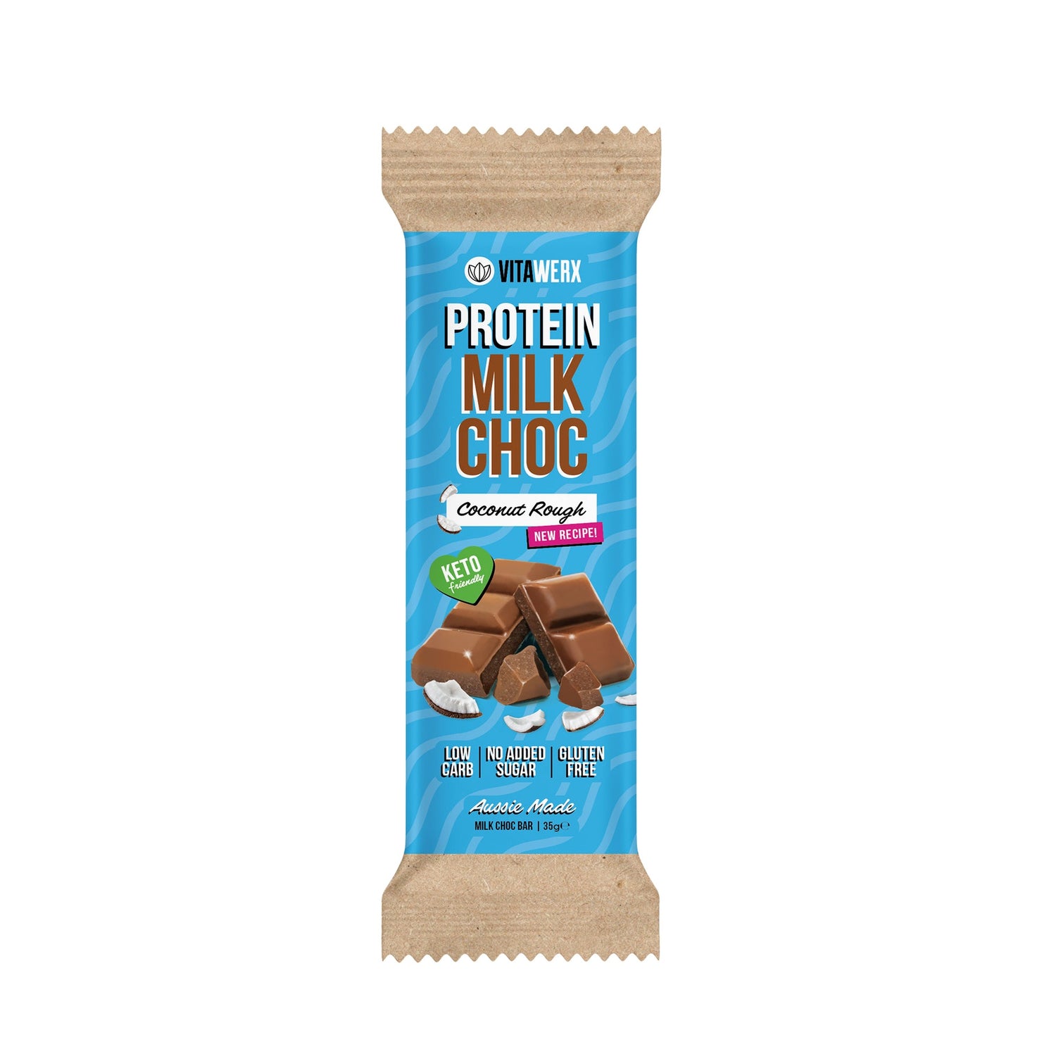 Vitawerx Choc Bar, Coconut Rough
