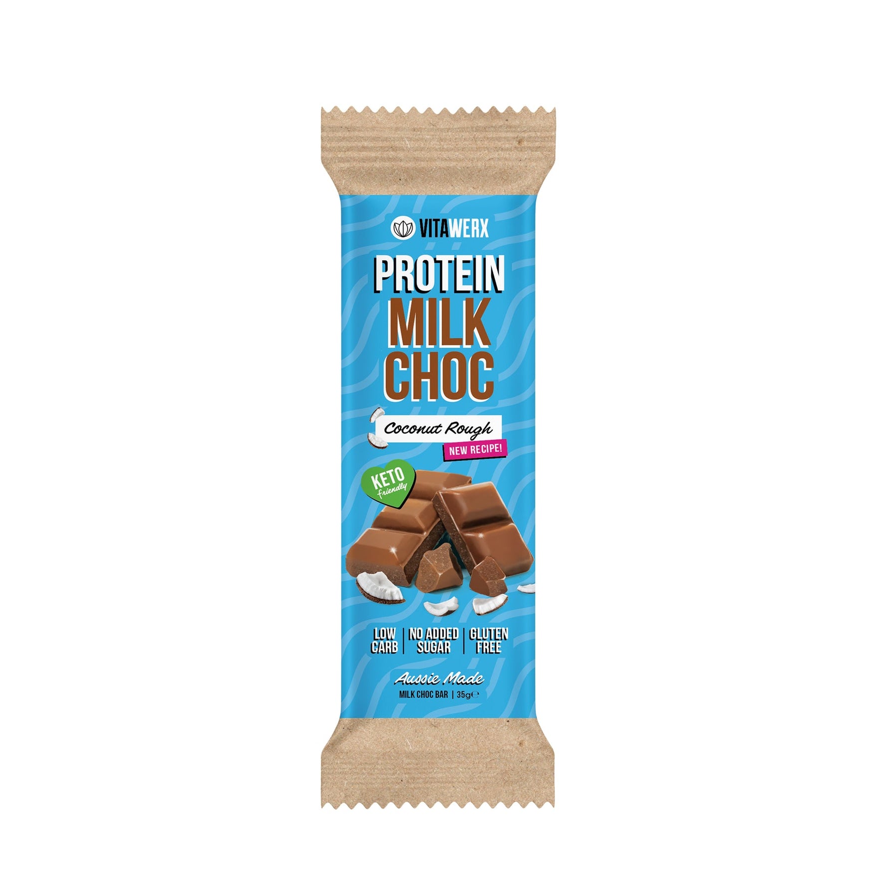 Vitawerx Choc Bar, Coconut Rough
