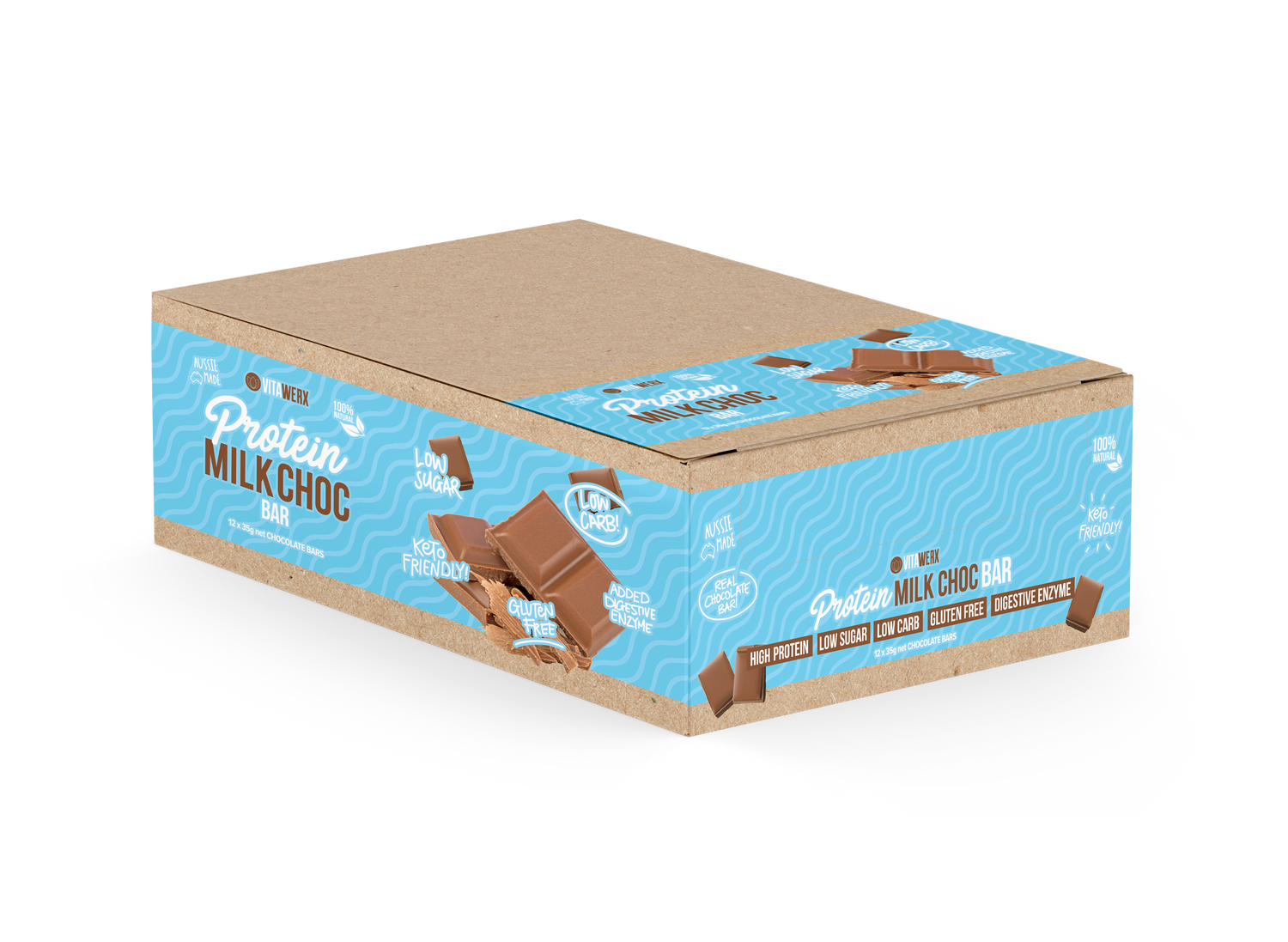 Vitawerx Choc Bar, Coconut Rough