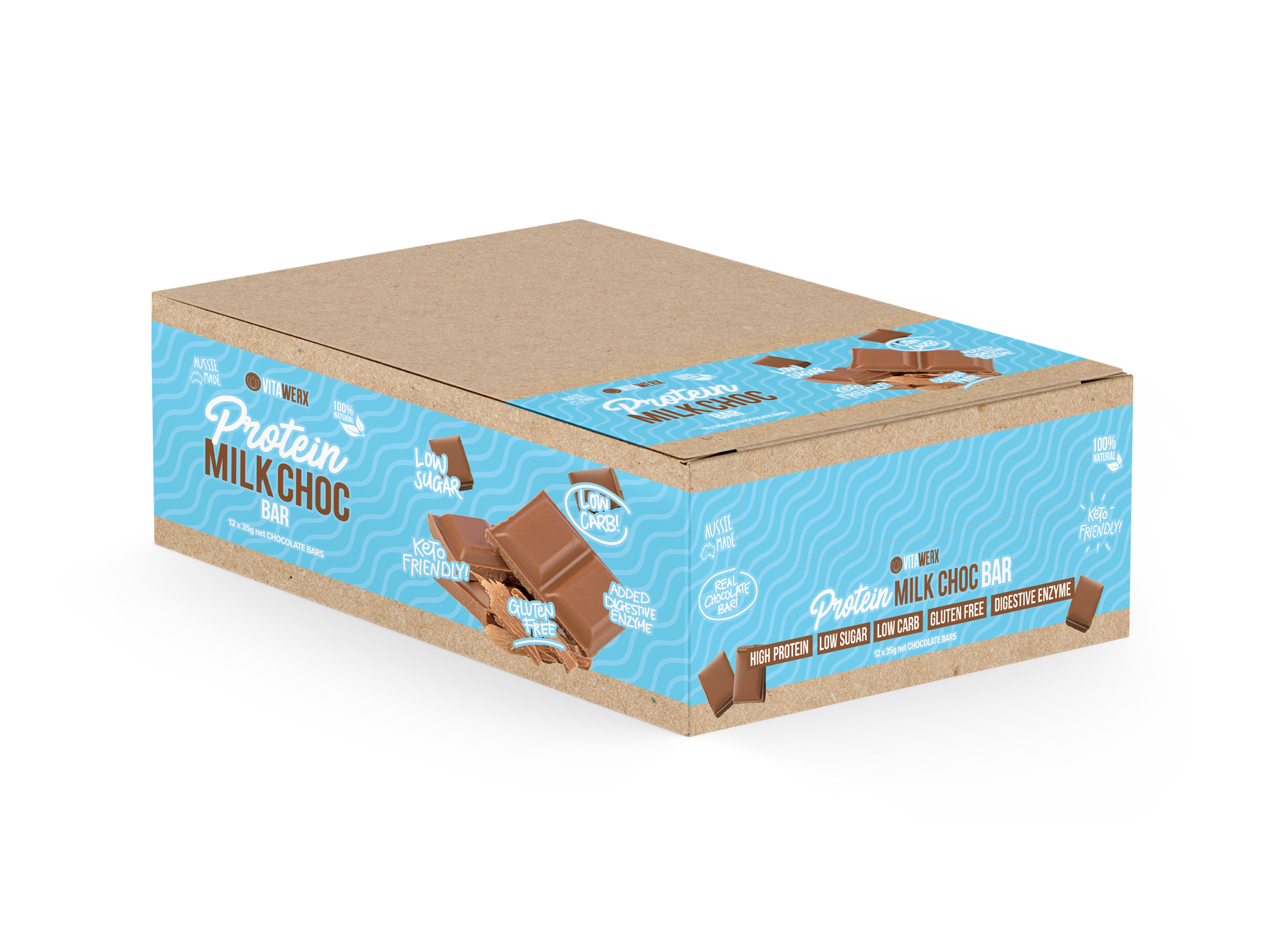 Vitawerx Choc Bar, Coconut Rough