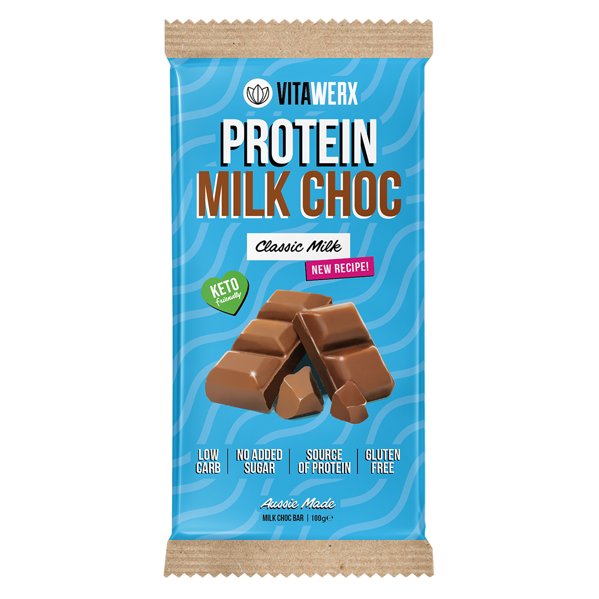 Vitawerx Choc Bar, Classic Milk Choc