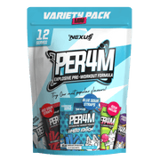 Nexus PER4M Mini Variety Pack powder pre-workout, 96g, NZ Supps
