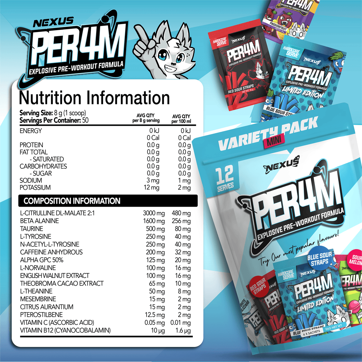 Nexus PER4M Mini Variety Pack