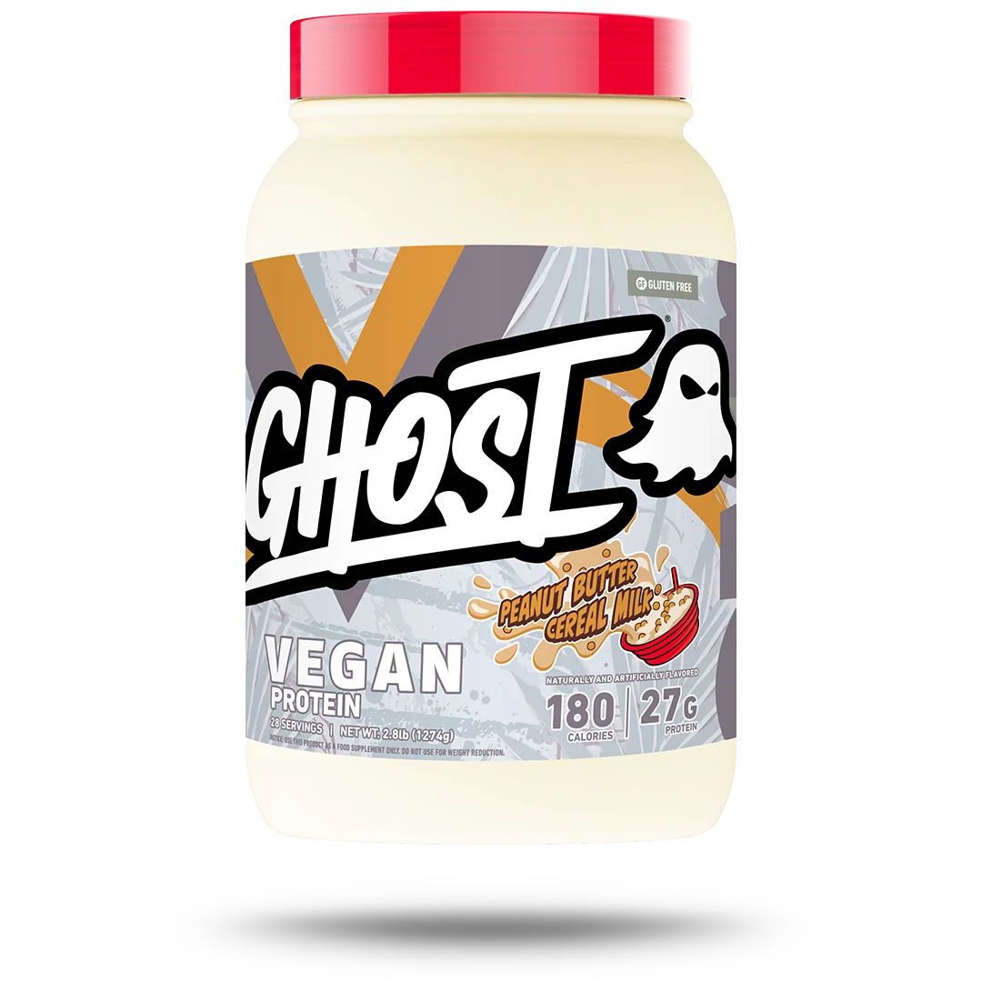 Ghost Vegan Protein, Peanut Butter Cereal Milk spread