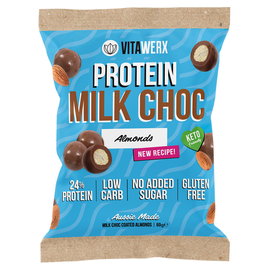Vitawerx Protein Chocolate Coated, Almond