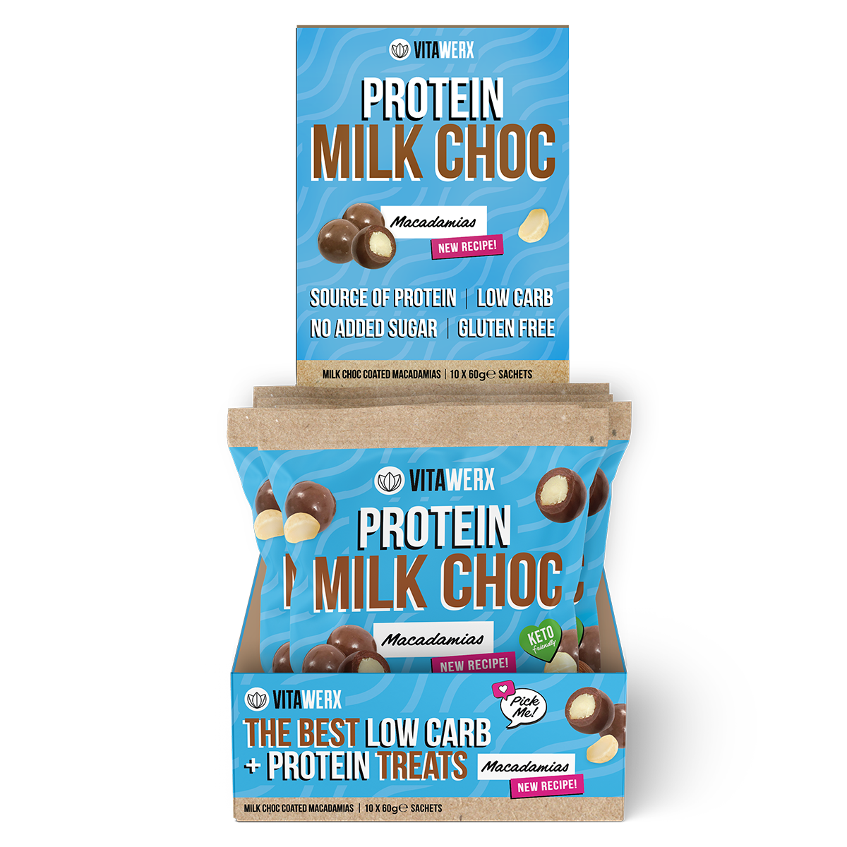 Vitawerx Protein Chocolate Coated, Macadamia powder
