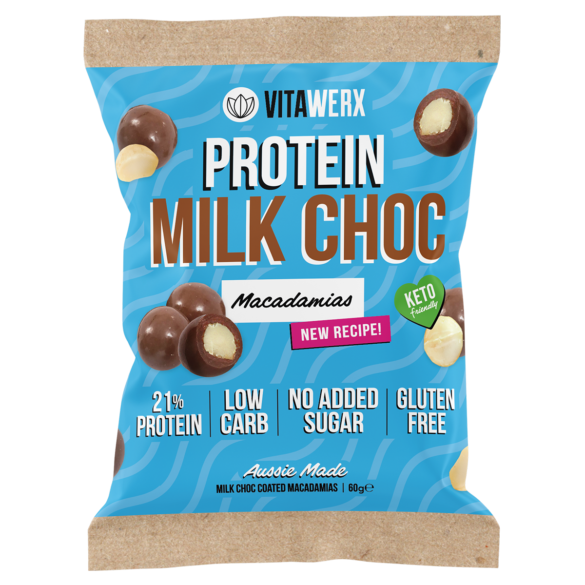 Vitawerx Protein Chocolate Coated, Macadamia
