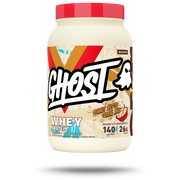 Ghost Whey Peanut Butter Cereal Milk whey protein powder, front of pack, 1014g, NZ Supps