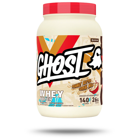 Ghost Whey Peanut Butter Cereal Milk front of pack