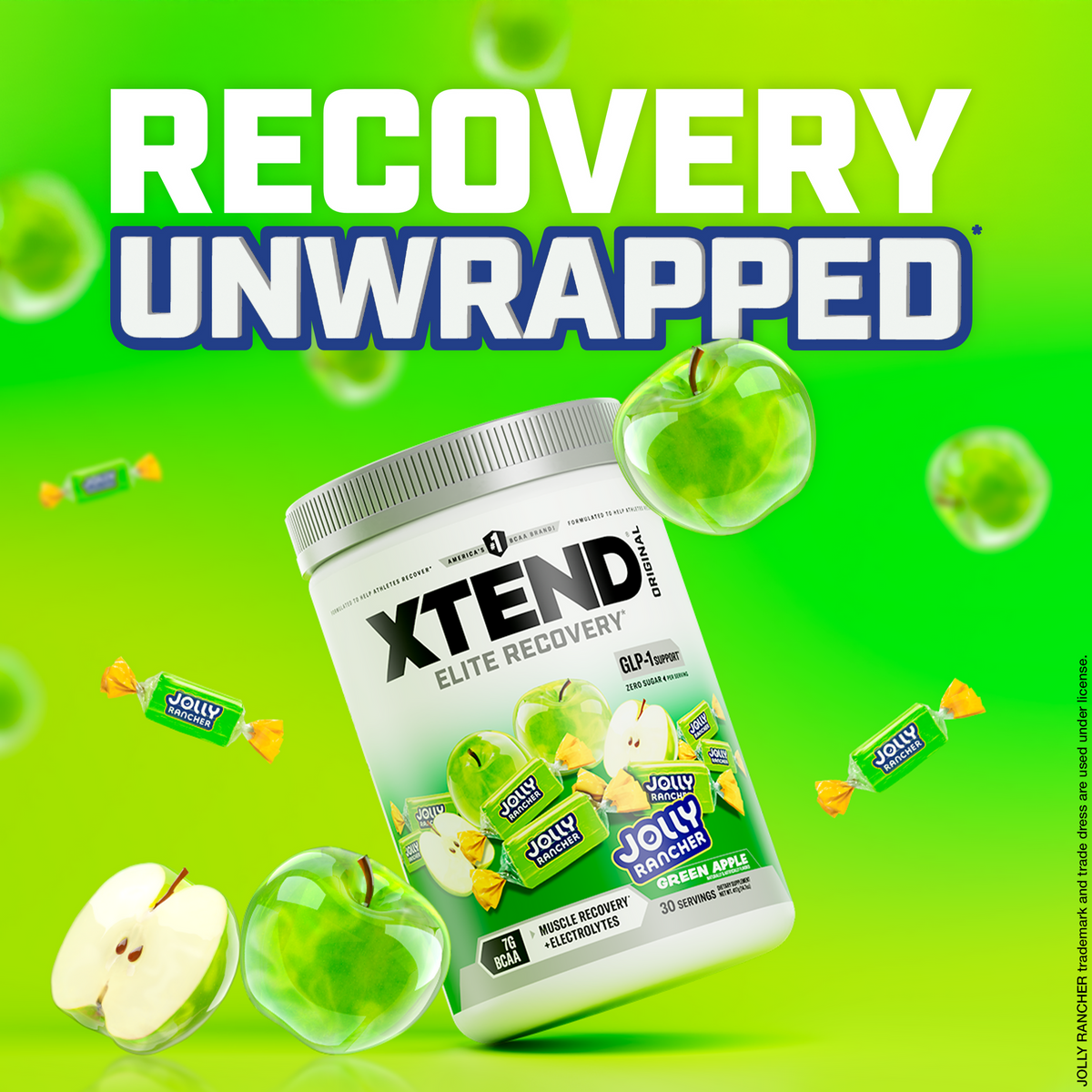 XTEND Original Elite Recovery Jolly Rancher Green Apple lifestyle