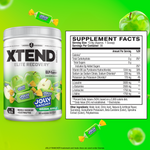 XTEND Original Elite Recovery Jolly Rancher Green Apple supplement facts and nutrition panel