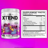 XTEND Original Elite Recovery Jolly Rancher Grape supplement facts and nutrition panel