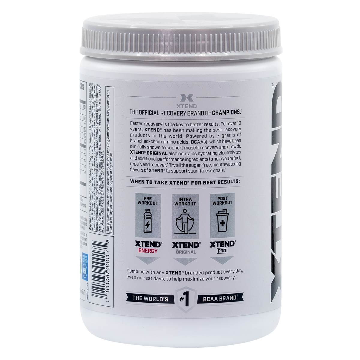 Xtend Xtend glacial grape side of pack