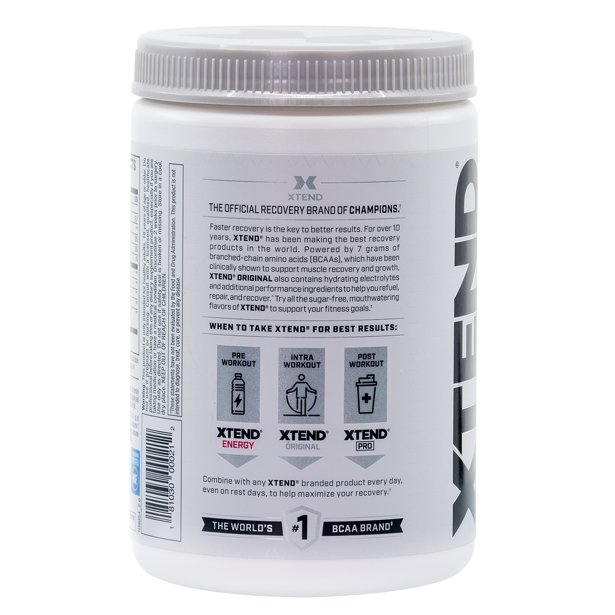 Xtend Xtend lemon lime squeeze side of pack