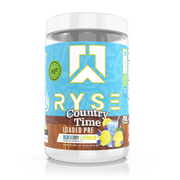 Ryse Loaded Pre Workout, Country Time Blueberry Lemonade powder, 441g, NZ Supps