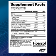 GAT Sport Carbotein supplement facts and nutrition panel