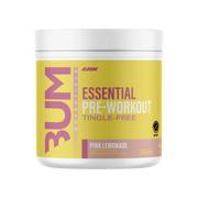 Raw Nutrition Essential Tingle Free Pre workout, Pink Lemonade powder, 315g, NZ Supps