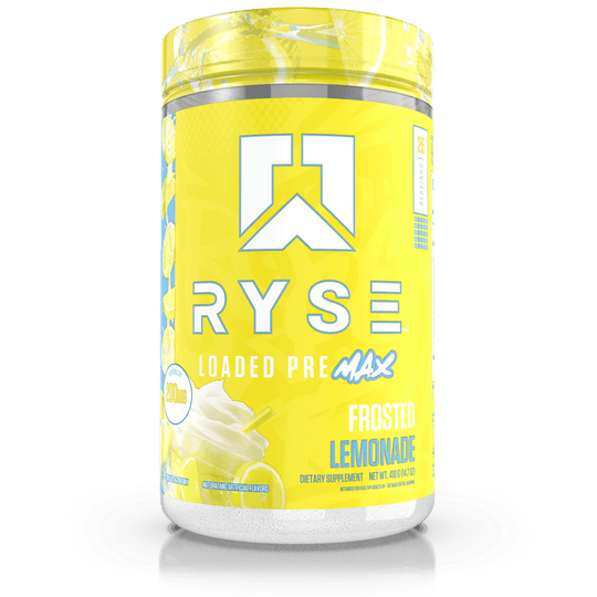 Ryse Loaded Pre Max, Frosted Lemonade powder