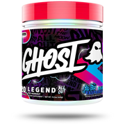 Ghost Legend All Out V2 pre-workout, Blue Raspberry powder, 440g, NZ Supps
