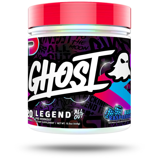 Ghost Legend All Out V2, Blue Raspberry powder