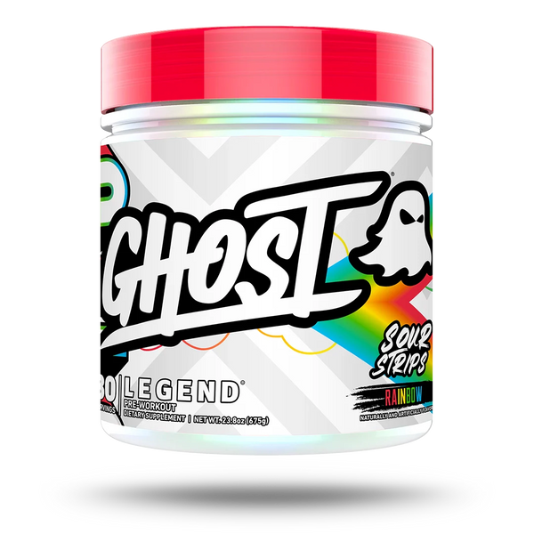 Ghost Legend V4 - Sour Strip Rainbow Candy, 645g (30 Serves)