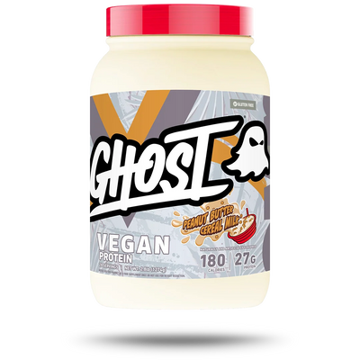 Ghost Vegan Protein plant protein powder, Peanut Butter Cereal Milk spread, 989g, NZ Supps