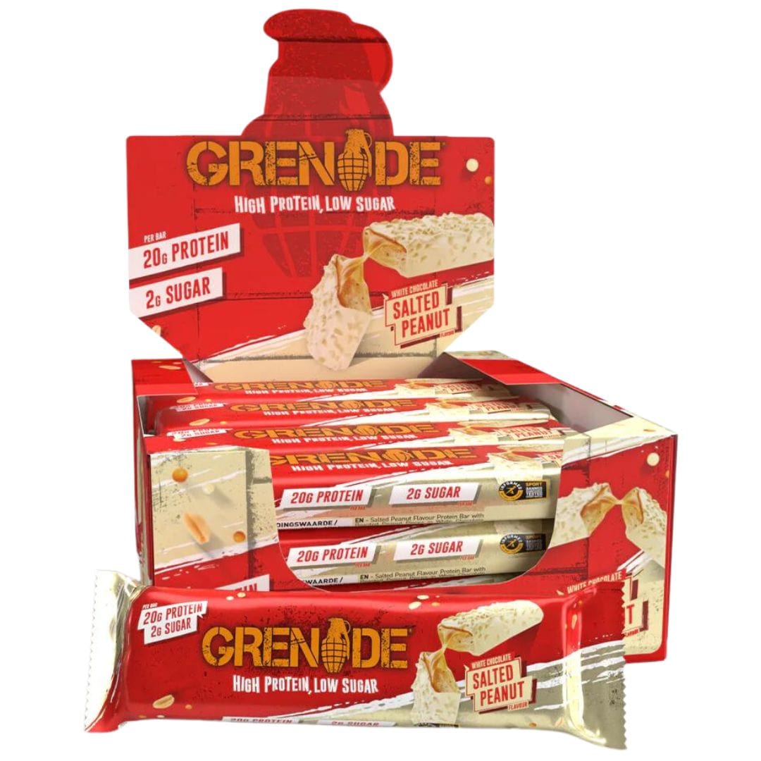 Grenade White Choc Salted Peanut protein bar 12 bar box