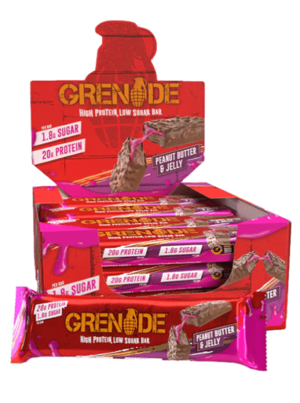 Grenade Peanut Butter Jelly protein bar 12 bar box