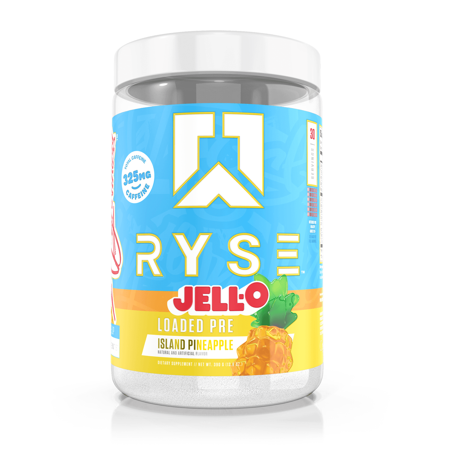 Ryse Loaded Pre Workout, Jell O Island Pineapple powder