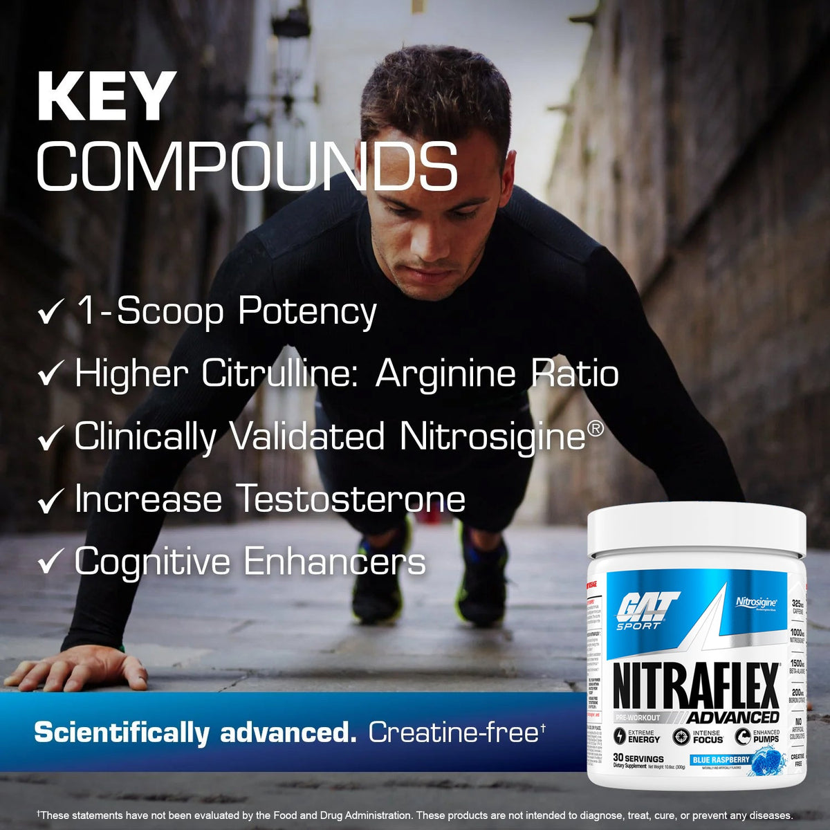 GAT Sport Nitraflex, Blue Raspberry