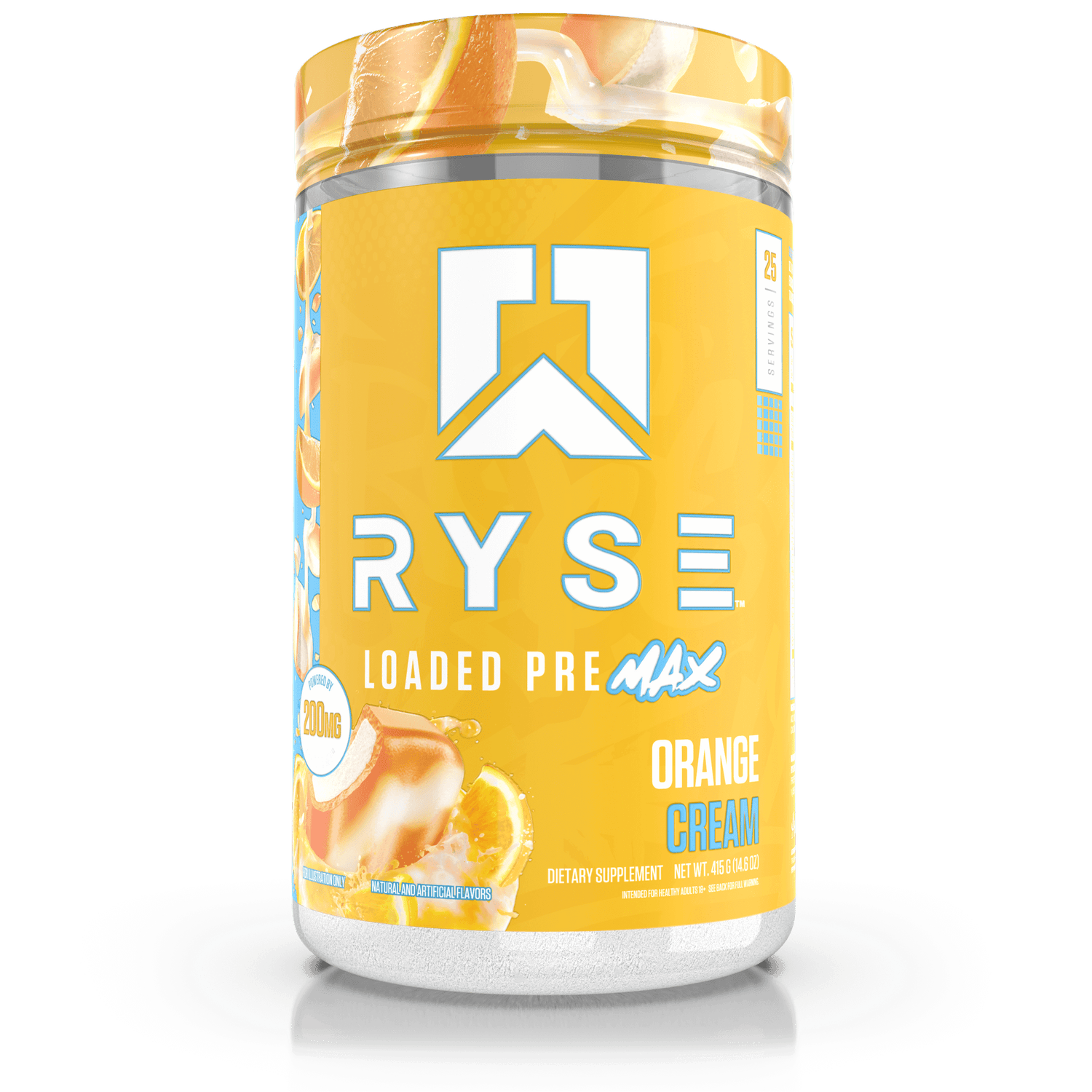 Ryse Loaded Pre Max, Orange Cream powder