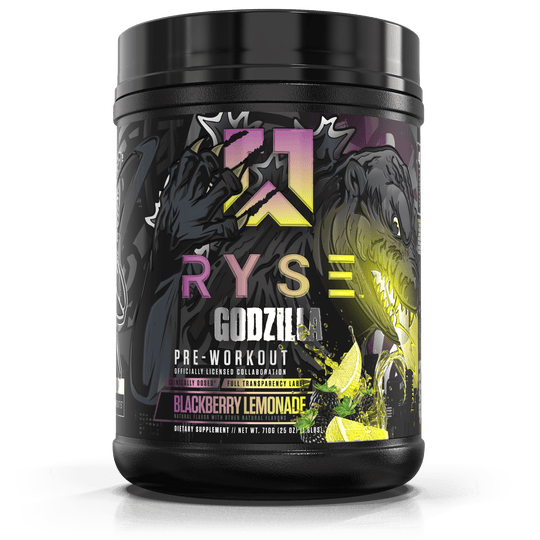 Ryse Godzilla Pre Workout, Blackberry Lemonade powder