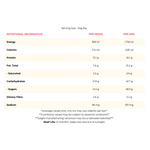supplement facts and nutrition panel