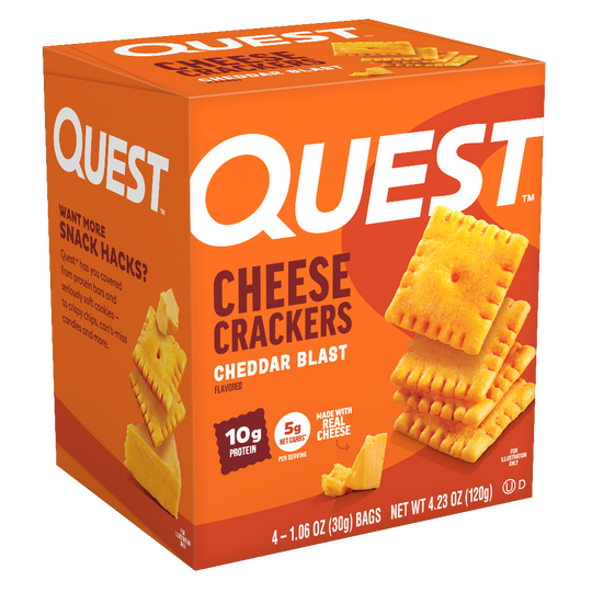 Quest Cheese Crackers — side of pack