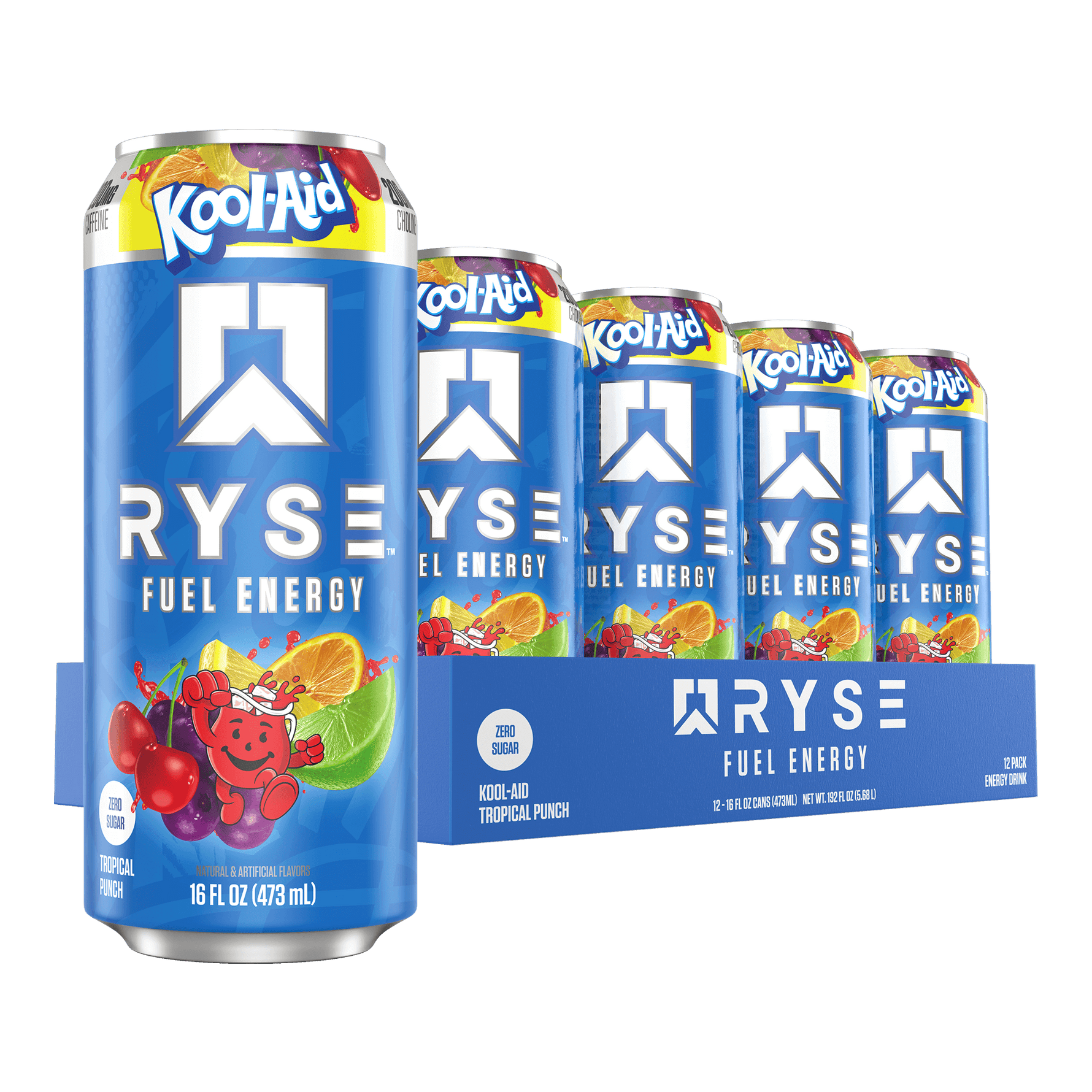Ryse Fuel Energy Drink, Tropical Punch ready-to-drink