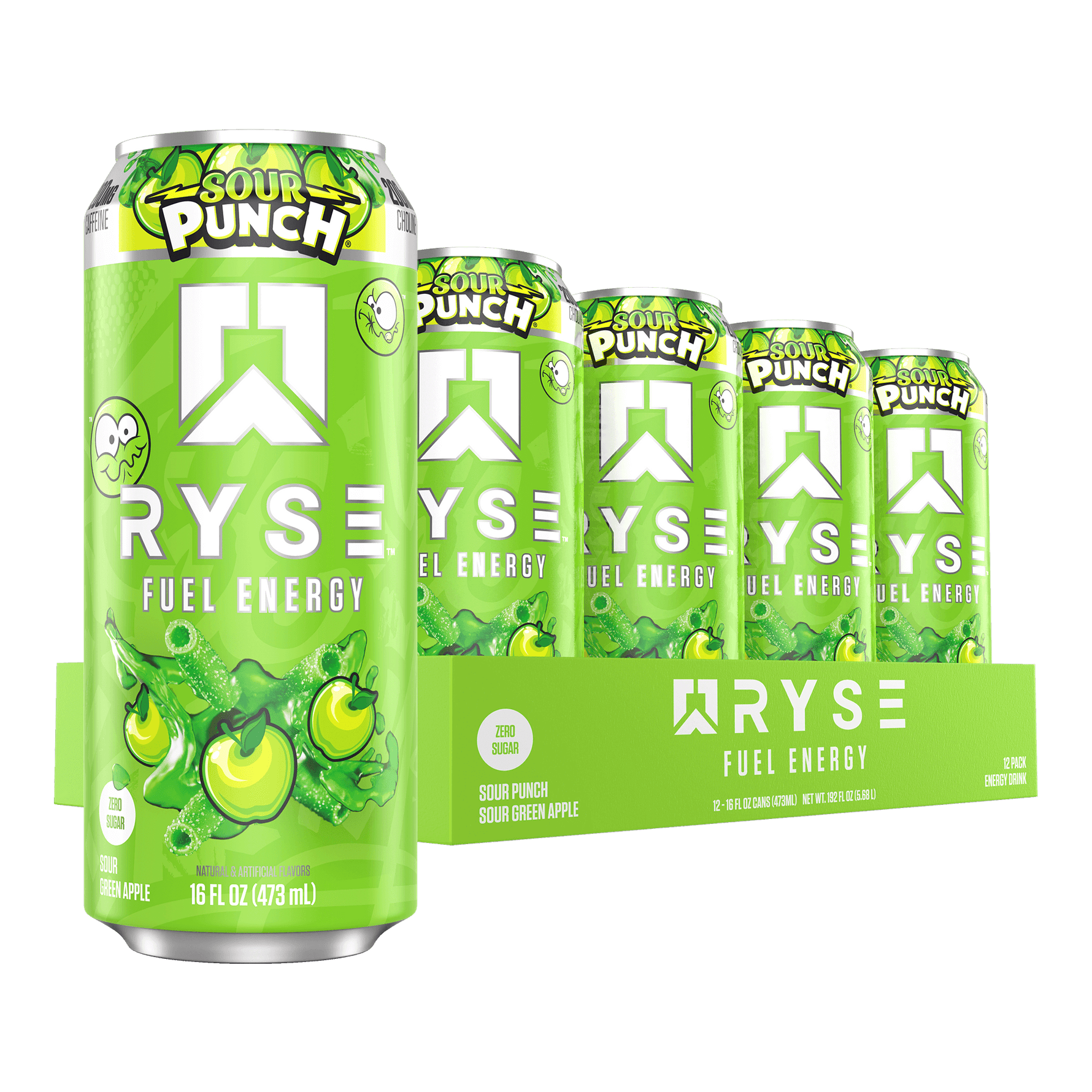 Ryse Fuel Energy Drink, Green Apple ready-to-drink