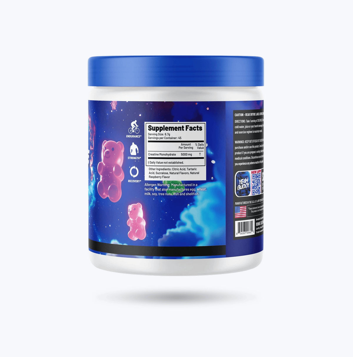 Ronnie Coleman Creatine Adventure Sour Galaxy back of pack