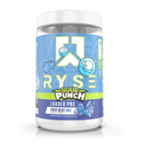 Ryse Loaded Pre Workout, Sour Punch Blue Raz powder