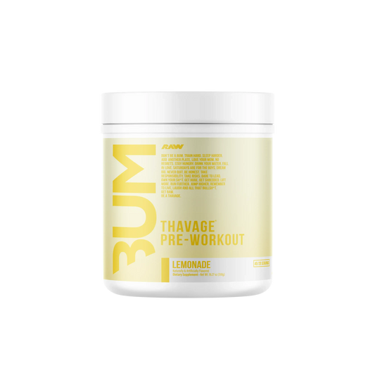 CBUM Thavage Pre-Workout Lemonade front of pack