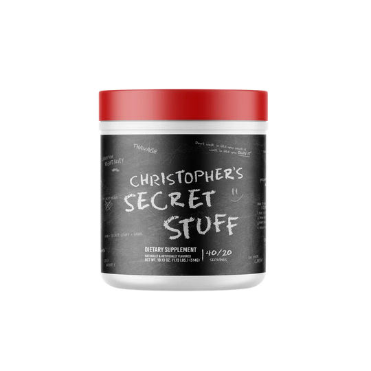 CBUM Thavage Christopher's, Christopher S Secret Stuff powder