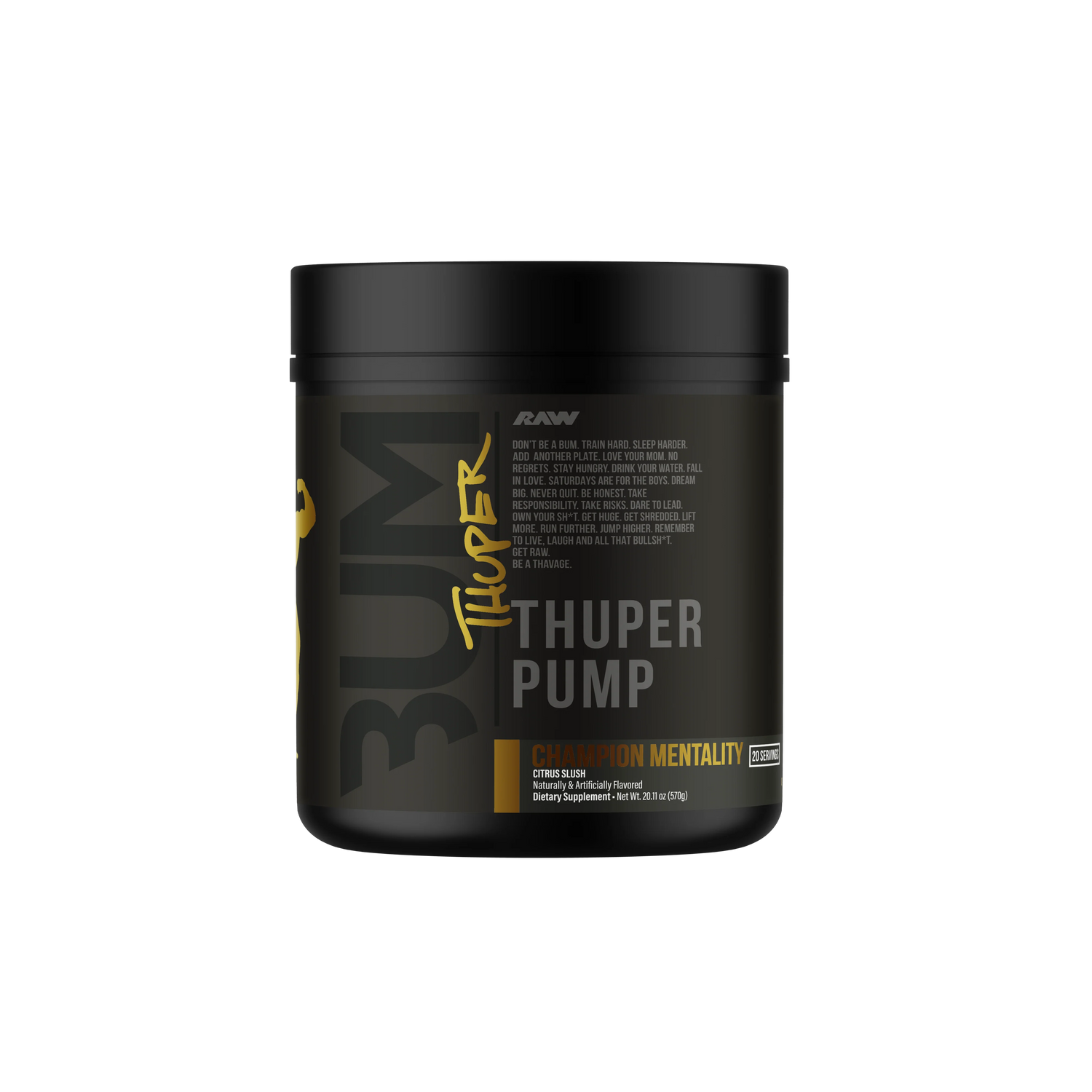 CBUM Thupper Pump, Champion Mentality powder