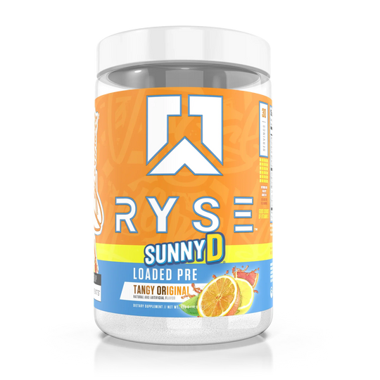 Ryse Loaded Pre Workout, Sunnyd Tangy Original powder